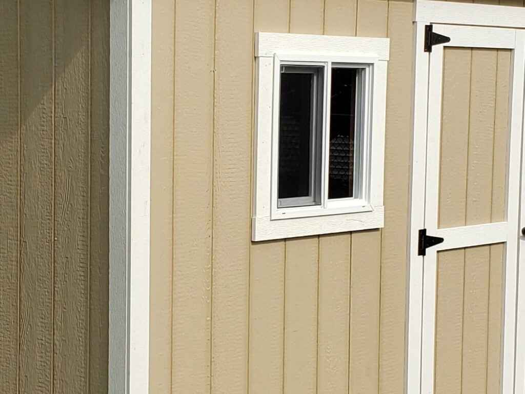 PVC shed trim for custom site built sheds.