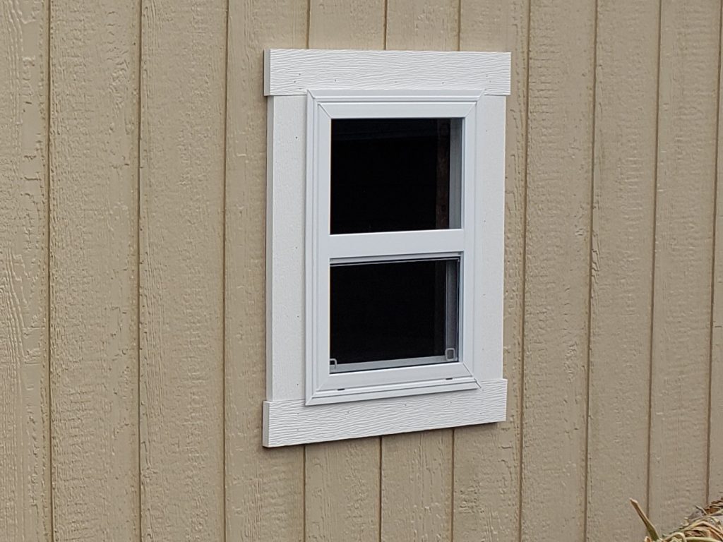Upgrade with extra windows on custom built shed