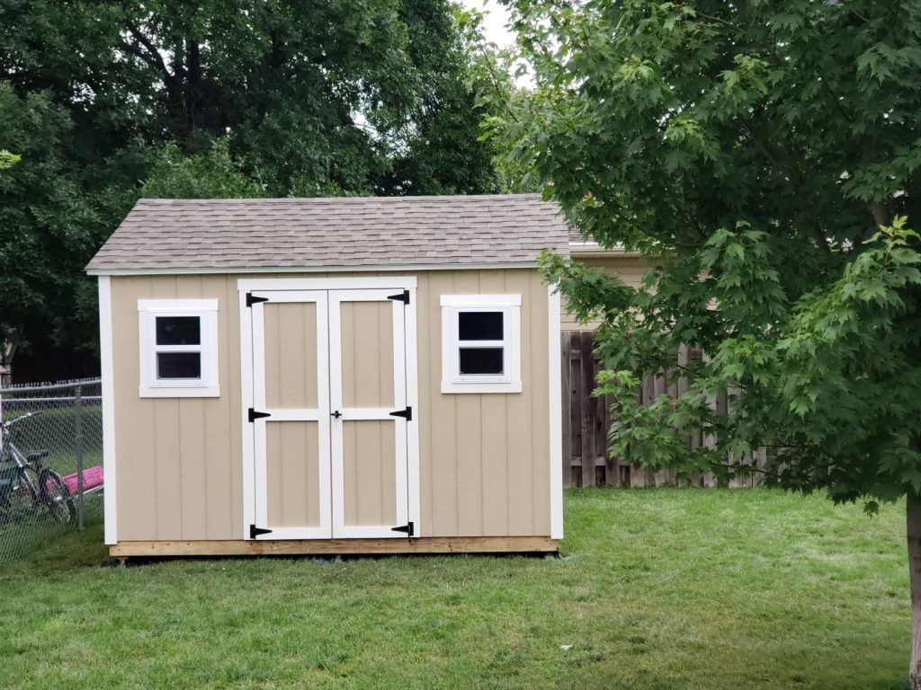 10x12 shed built on site