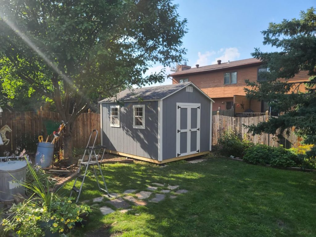 10x12 shed painted