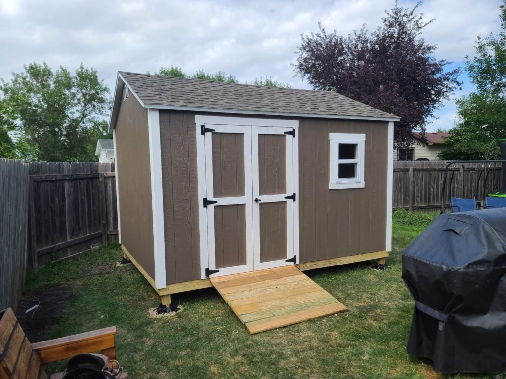10x12 custom shed with ramp