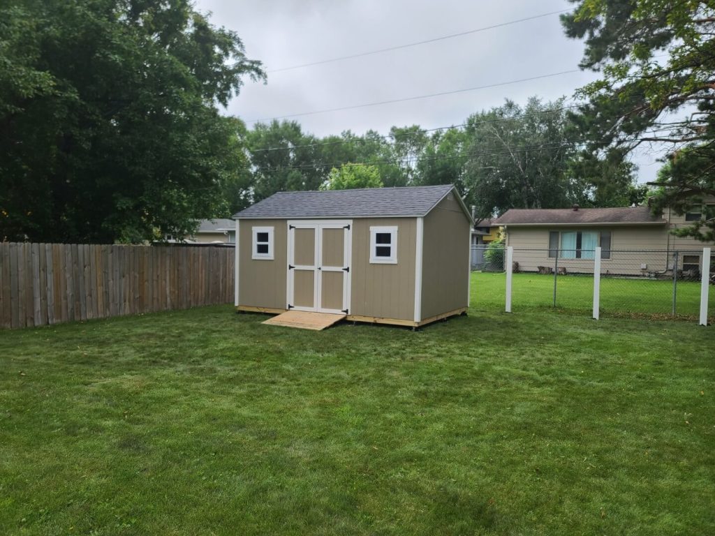 Shed built on site fargo